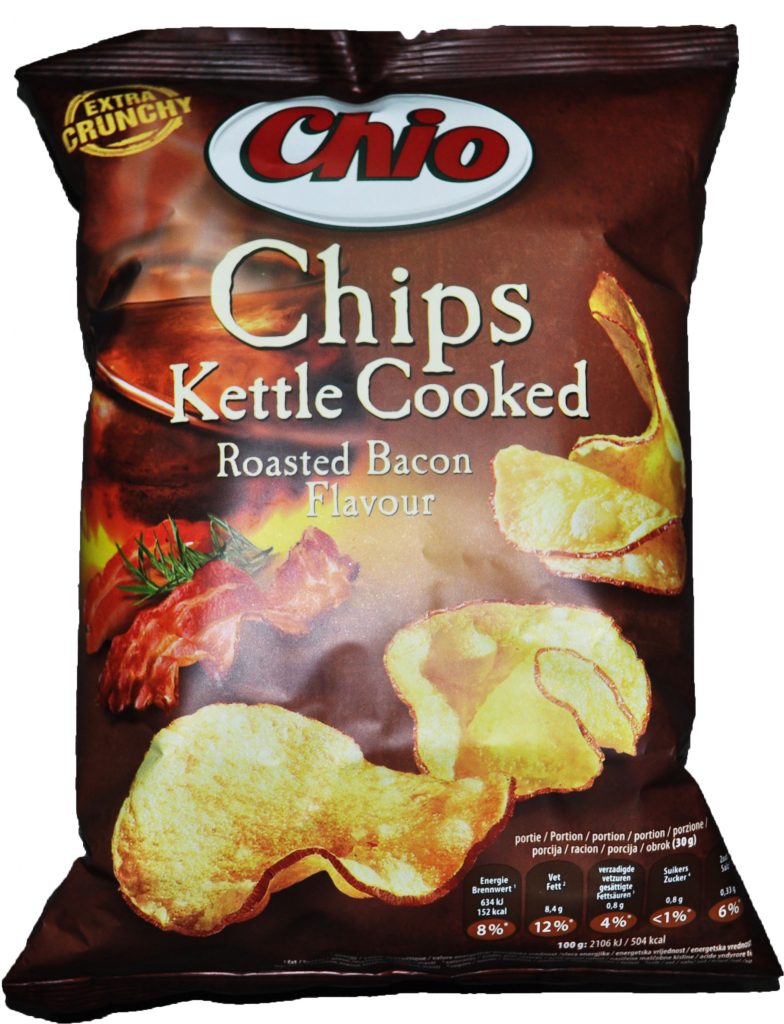 CHIO KETTLE CHIPS R BACON X10 X120G Strand Palace Agencies Ltd.